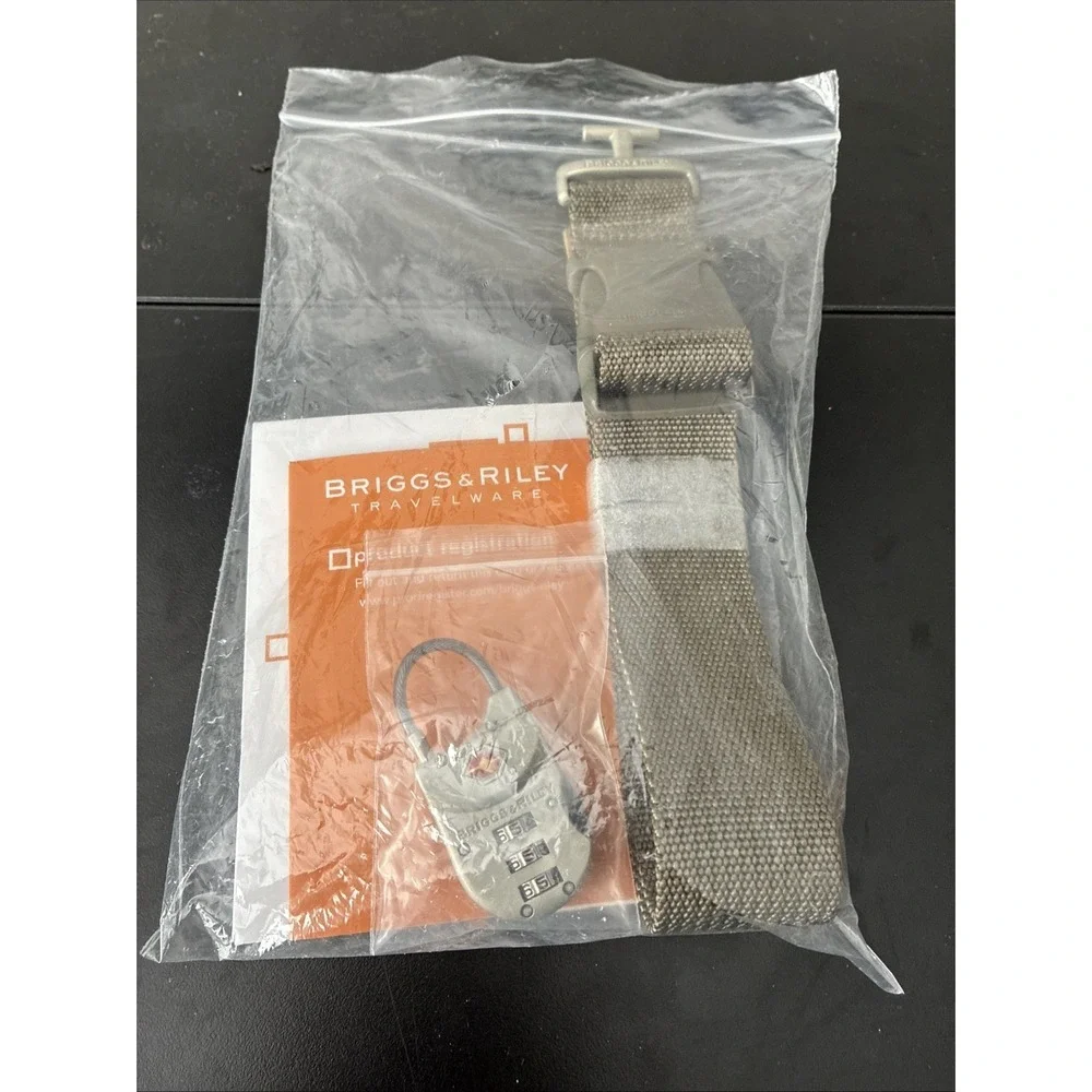 Briggs & Riley Baseline Smartlink Strap And Lock Olive (NEW)